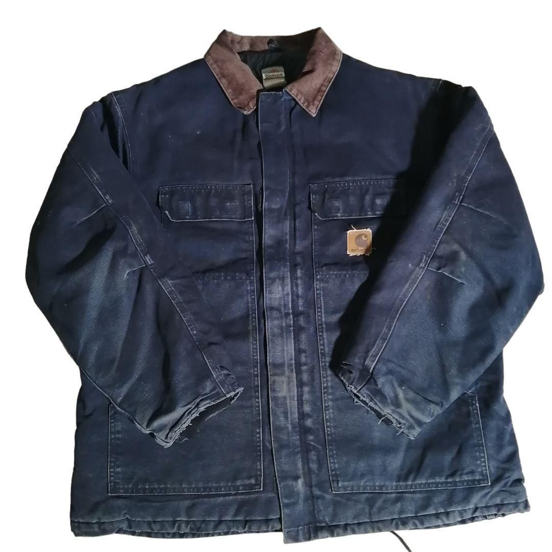 古着 00s 2004年製 Carhartt カーハート ダックジャケット トラディショナルコート ワークジャケット グレー 灰色 メンズXL 697