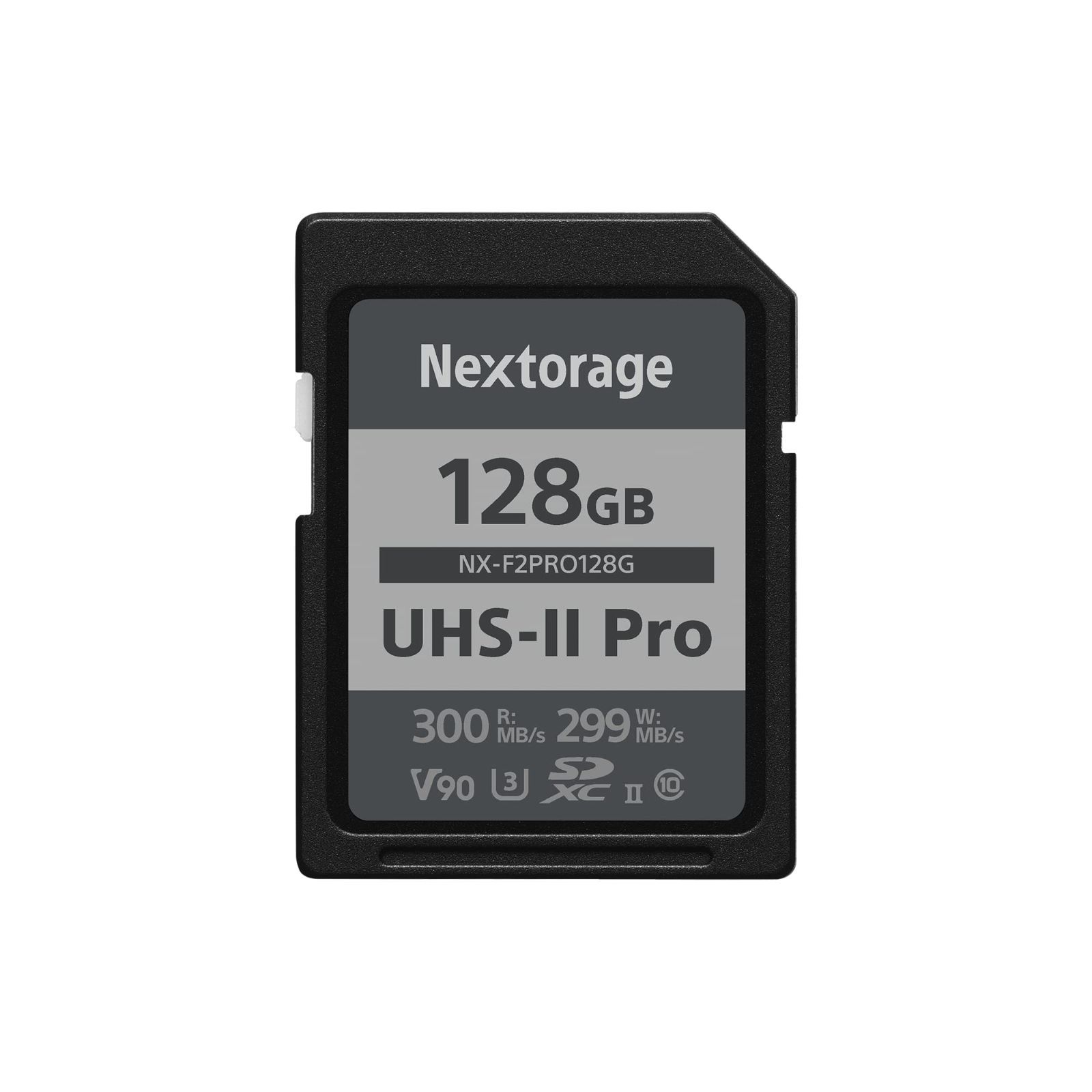 Size 128GB Nextorage 日本メーカー UHS-II V90 128GB SDXC SDカード 最大読出し速度300MB|s 最大書込み速度299MB|s pSLC ４K|8K録画 F2PROシリーズ NX-F2PRO128G ネクストレージ