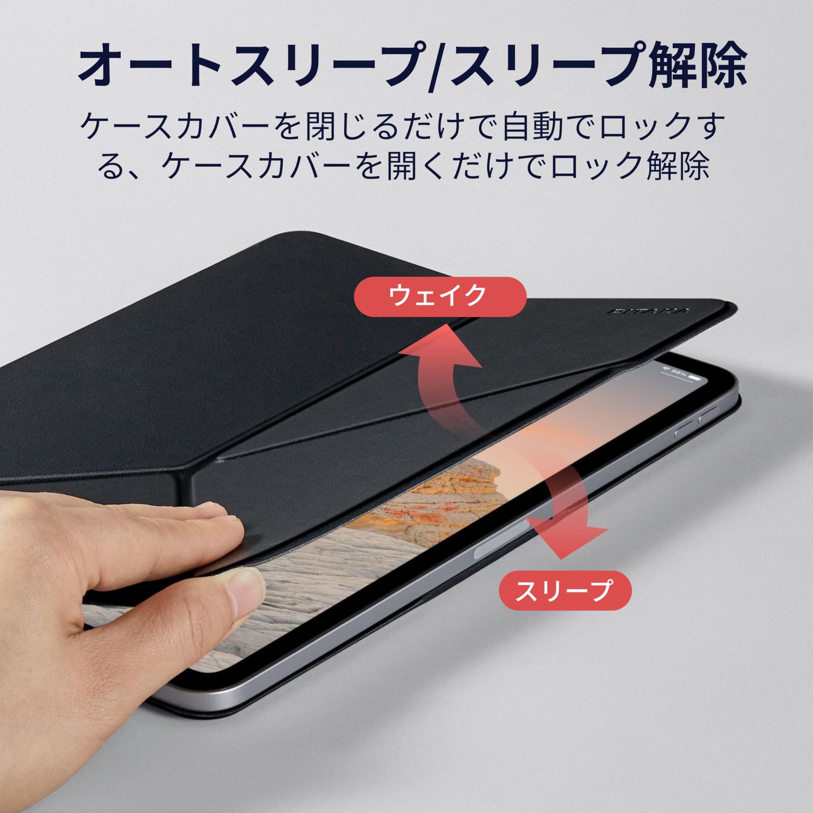 PITAKA iPad Pro 11インチ ケース M4 2025 第5世代 iPad Pro 11インチ カバー 横置＆縦置 タブレットスタンド 磁気吸着 超スリム 軽量 薄 衝撃保護 折りたたみ 角度調整 三角形の構造 安定感 iPad CHRISTIANNAURATH_COM_BR