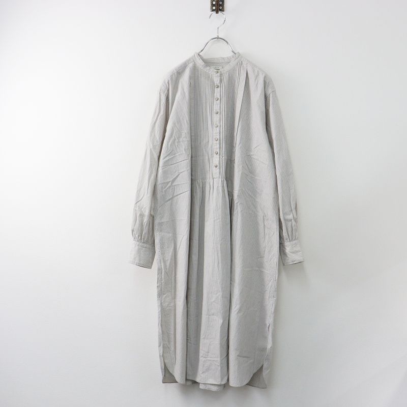 リノ LENO 2022SS PIN TUCK DRESS ピンタックドレス 1/グレー トップス