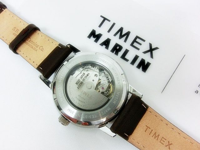 TIMEX MARLIN 黒文字盤 レザー腕時計 TW2T23000 - メルカリ