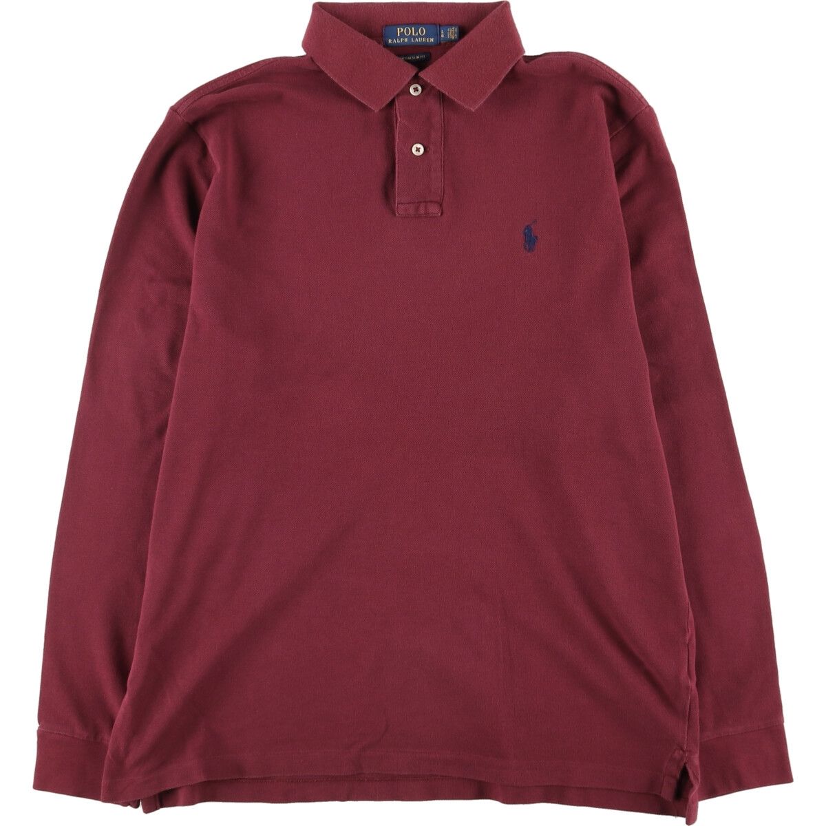 古着 ラルフローレン Ralph Lauren POLO RALPH LAUREN CUSTOM SLIM FIT 長袖 ポロシャツ メンズL/eaa440054