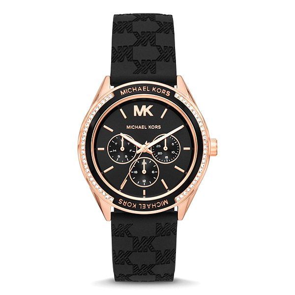 マイケルコース 時計 MK MICHAEL KORS ジェサ オーバーサイズ シリコン ステンレススチール ラインストーン ウォッチ 腕時計 ブラック  MK7266 - メルカリ