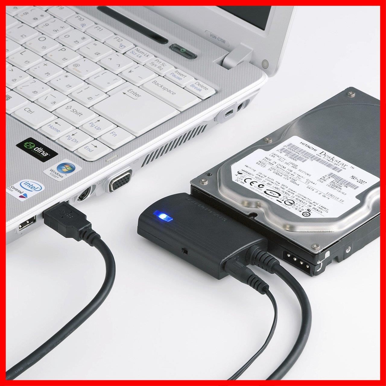 【在庫処分】サンワサプライ(Sanwa Supply) SATA-USB3.0変換ケーブル HDD/SSD/光学式ドライブ ケーブル長0.8m USB-CVIDE3