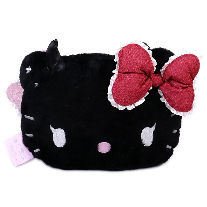 ハローキティ フェイス形クッション（天使小悪魔デザイン） ハロー