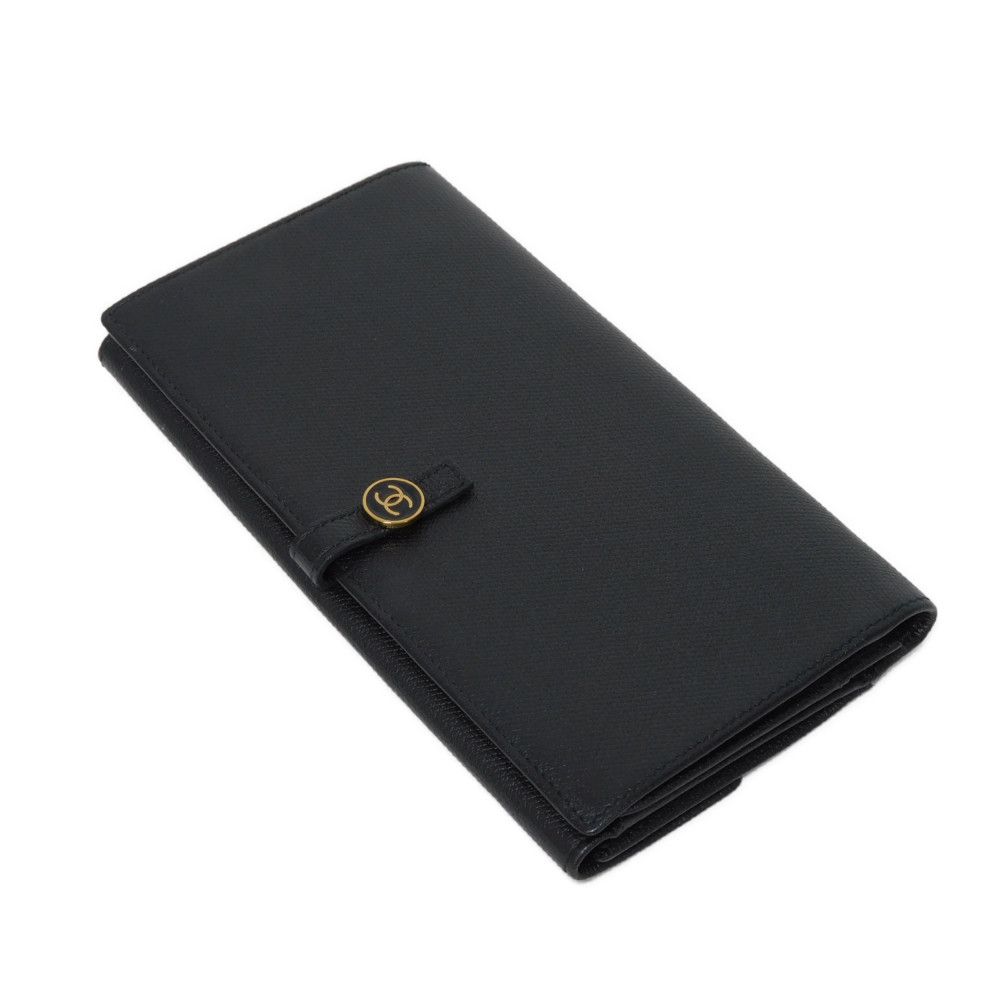 CHANEL シャネル ココボタン ロング フラップ ウォレット 美品 CC 