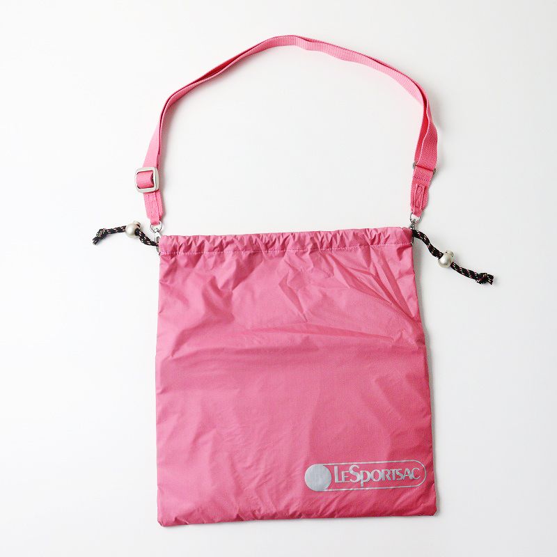 レスポ　大草直子コラボ　DRAWSTRING TOTEリップスティックピンク DRAWSTRING TOTE リップスティックピンクC｜レスポートサックの