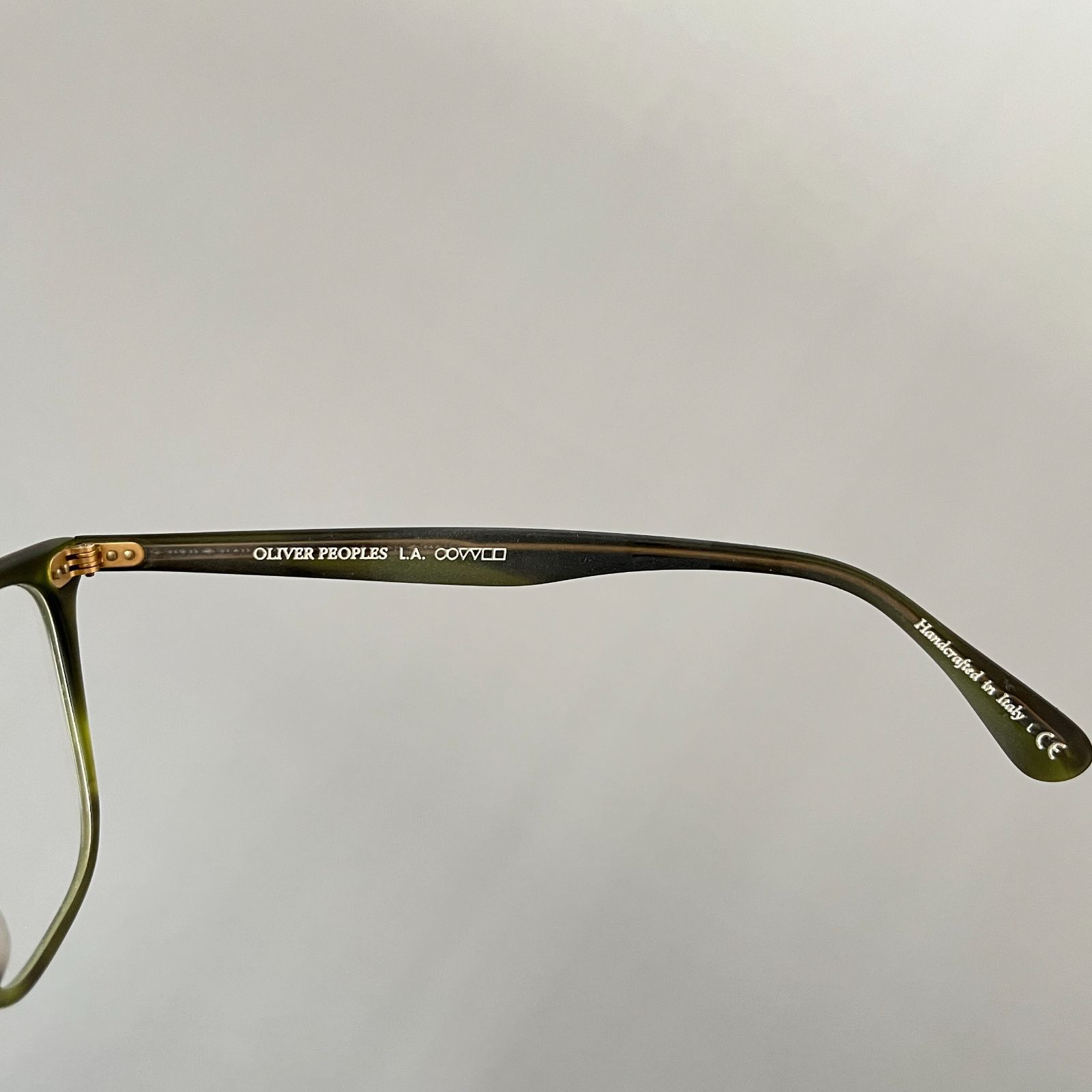 メガネ オリバーピープルズ メンズ レディース ウェリントン◆Oliver Peoples◆マット エメラルド【新品】眼鏡 ハンドクラフト