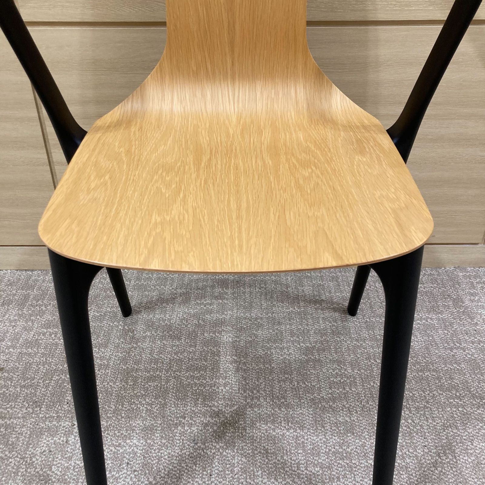 【中古 S(美品)】Belleville Chair (ベルヴィルチェア) /  アームチェア・木目系　ヴィトラ