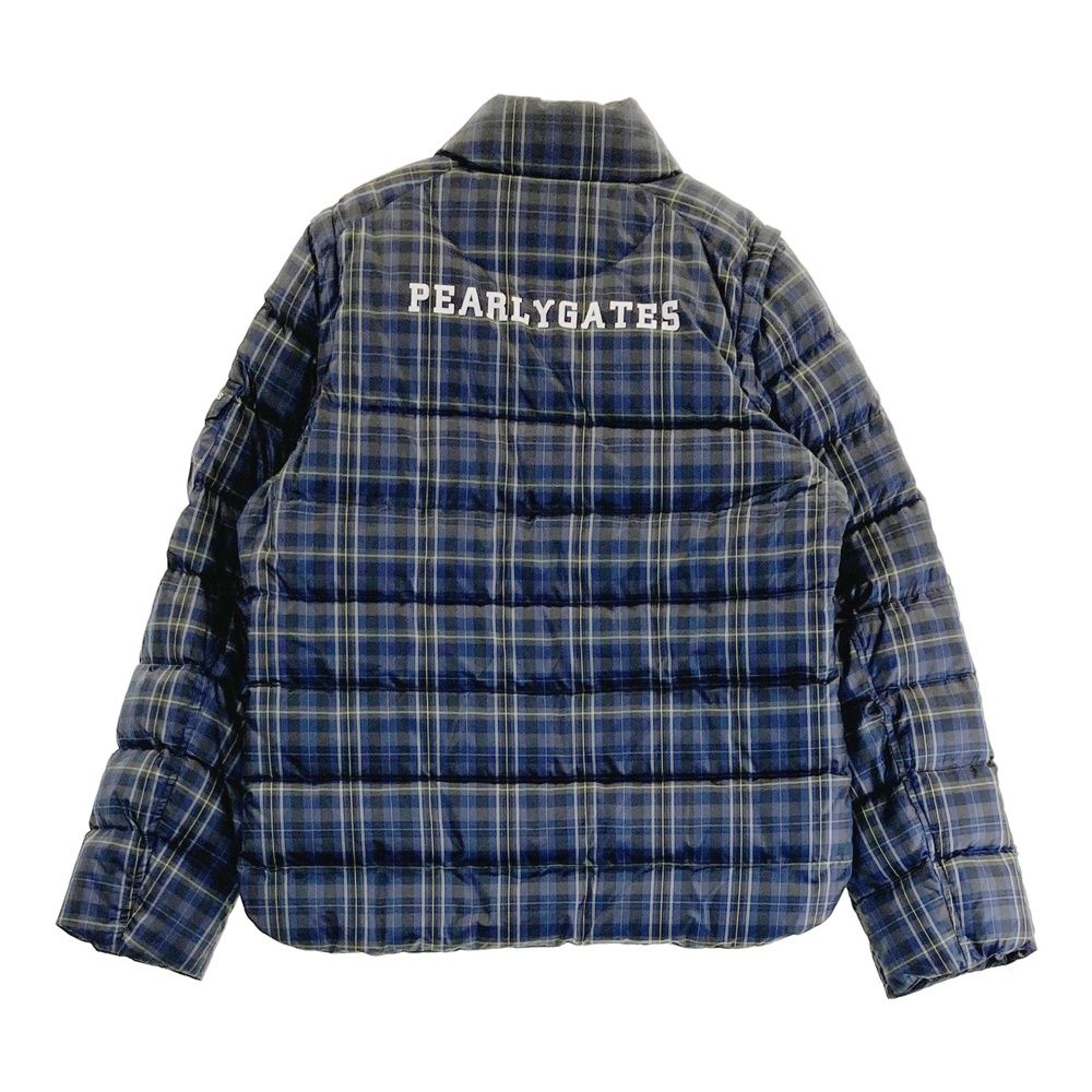 ダウンジャケット チェック柄