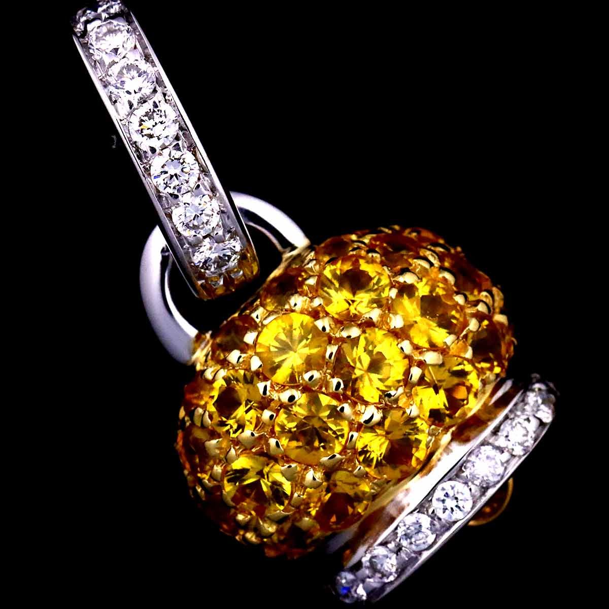 シャンテクレールK18 WG ダイヤペンダントトップ