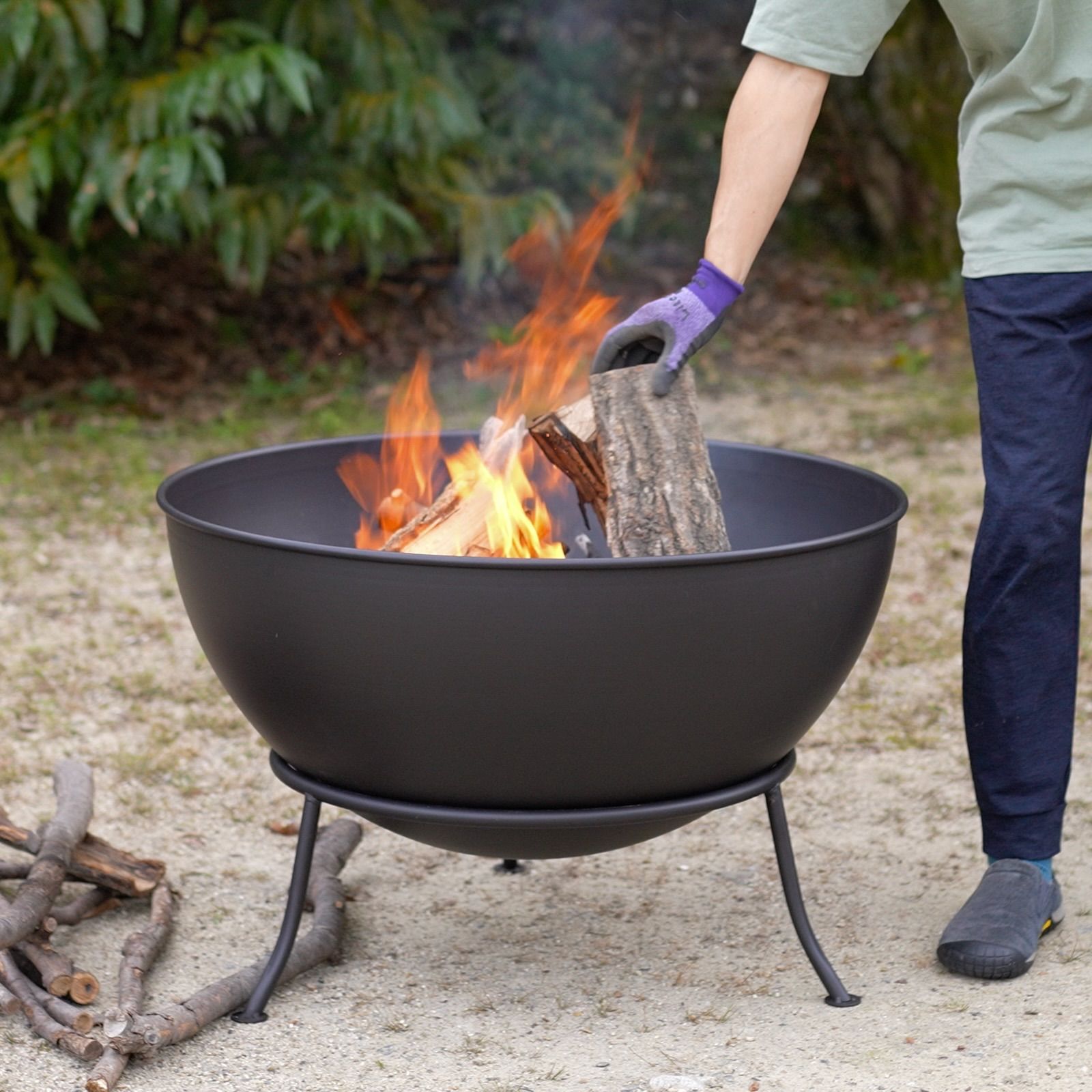 Fire Pit BOWL ファイヤーピット・ボウル（焚火台）81cm - メルカリ