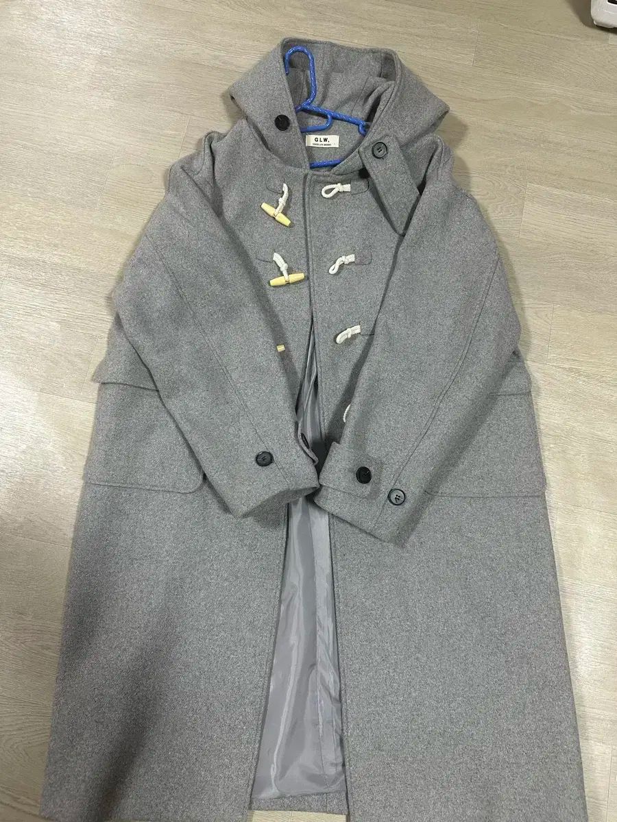 GLW GOOD LIFE WORKS グッドライフワークス オーバーサイズ ウール ダッフルコート コート グレー L
