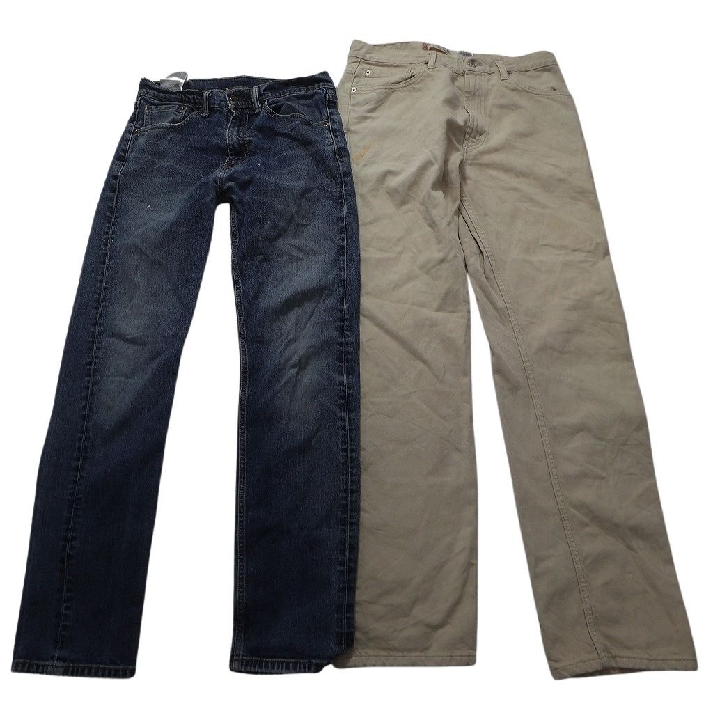 古着卸 リーバイス 505 デニム パンツ 6枚セット メンズ 31 34 ヒゲ コインポケット フェード 古着 NC1636