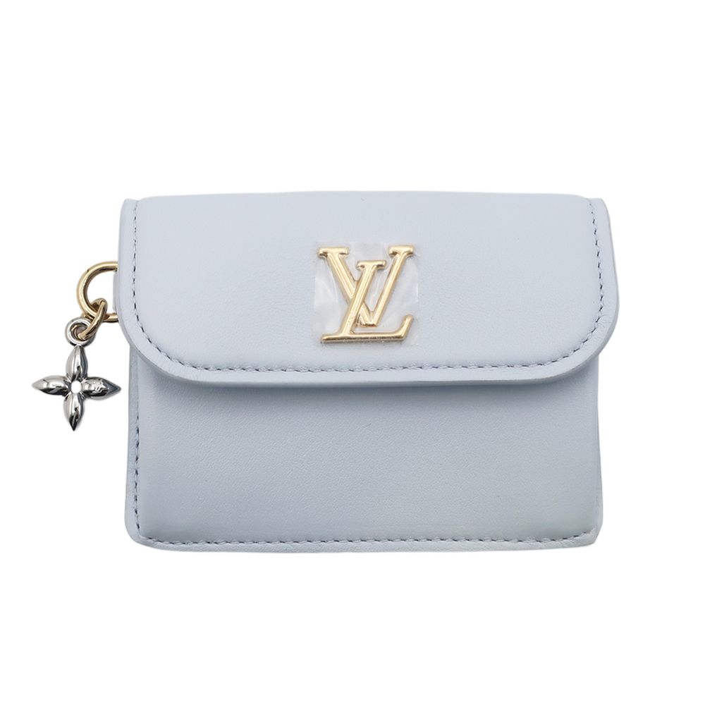 天白 ルイヴィトン カードケース ポルト カルト レクト ヴェルソ LV ブルーム M14614 アズールブルー