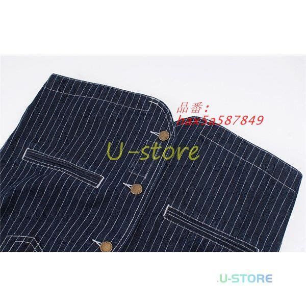 デニムベスト メンズ ジレ ジーンズ ストライプ Ｇジャン アウター 大きいサイズ ユニセックス 作業着 ジャケット 作業服 ノースリーブ チョッキ hax 5 a 587849