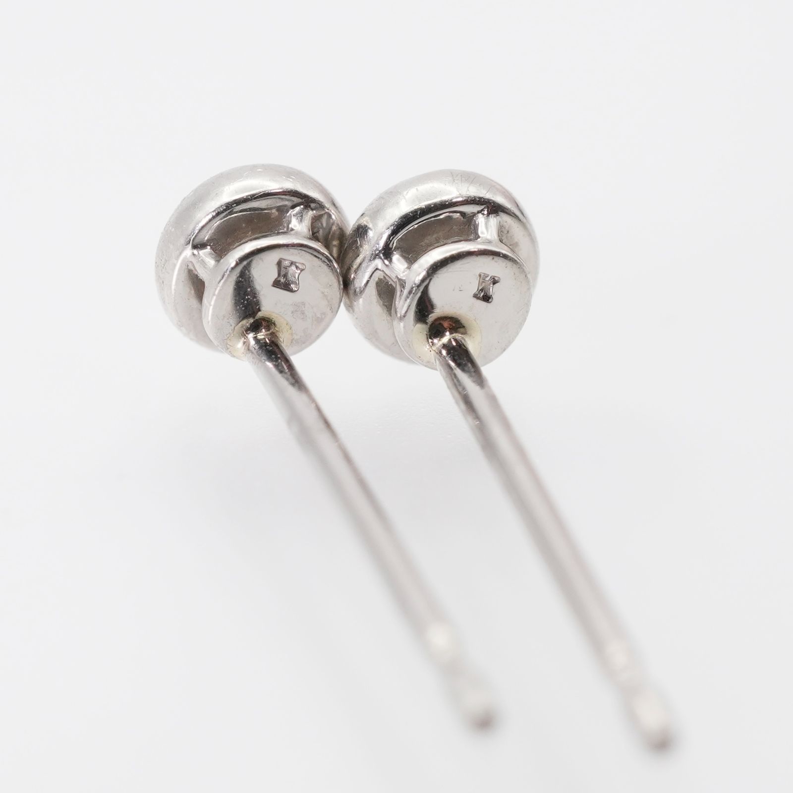 ヴァンドーム青山 プラチナ セルクル ベゼル ダイヤ ピアス/24-4710S