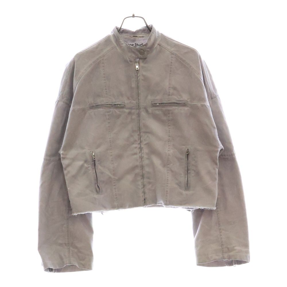 Acne Studios アクネ ストゥディオズ Twill Jacket ジップアップ ツイルジャケット パープル レディース FN-WN-OUTW000639