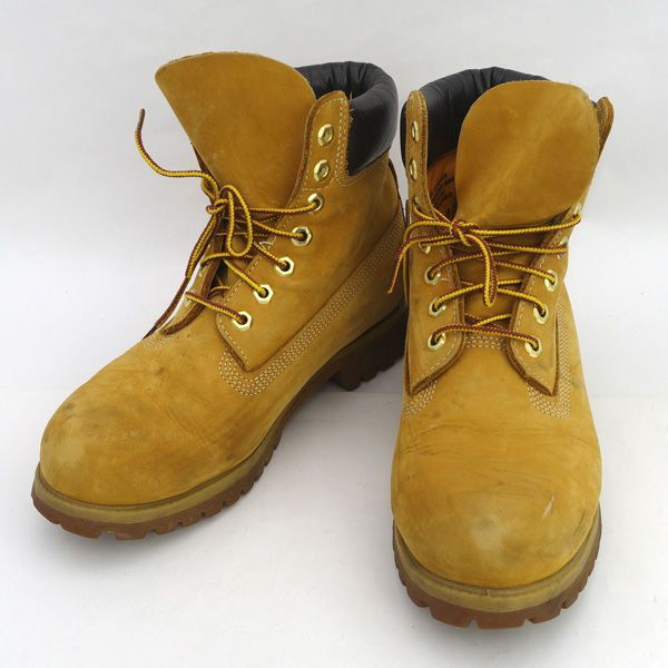 Timberland / ティンバーランド 6インチブーツ/ワークブーツ/キャメル/サイズ7.5W（25.5ｃｍ） 10061 【メンズ/MEN/男性/ボーイズ/紳士】【靴/クツ/シューズ/SHOES】 メンズファッション【中古】 