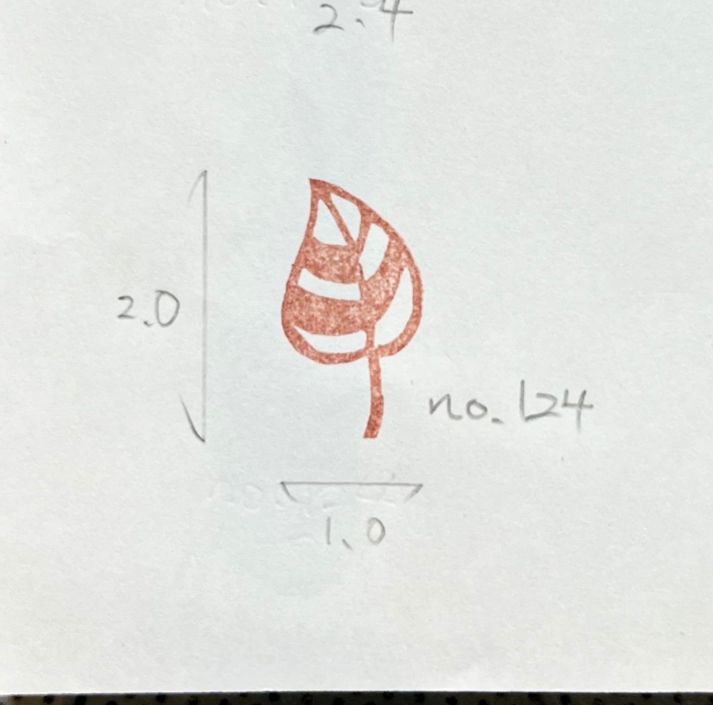 消しゴムはんこNo.124 ボタニカル②