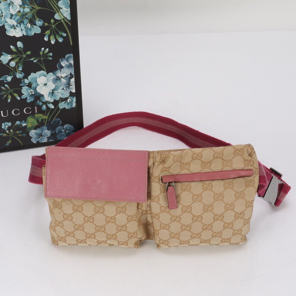 美品 シャネルビコローレ マトラッセ レザー ウエスト ポーチ ボディ