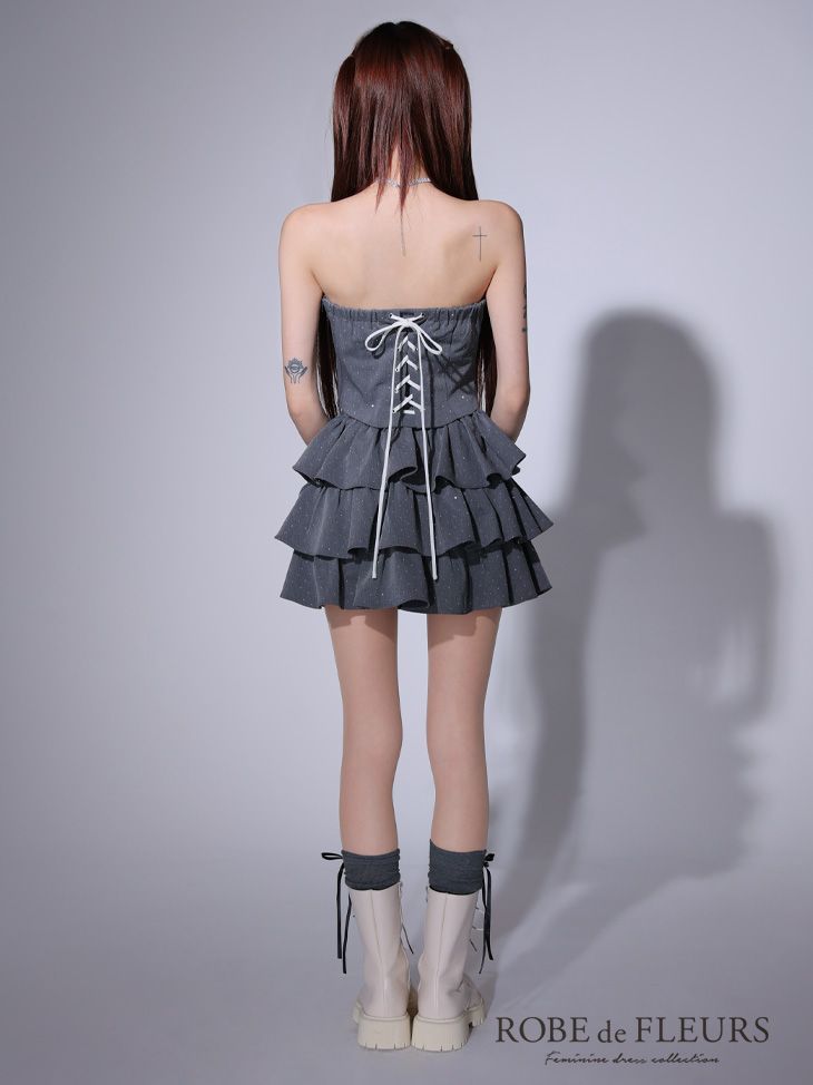 ブラック fm3769 [FM3769-GY-2501]XSサイズあり【ROBE de FLEURS