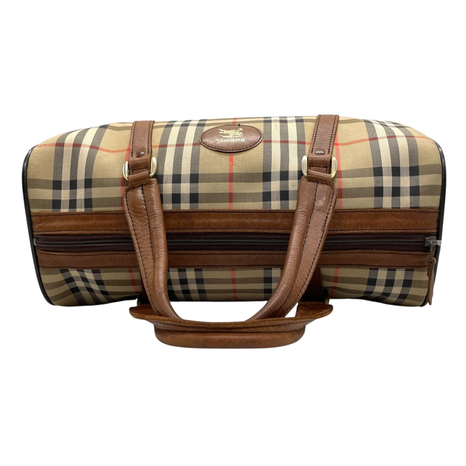 美品 BURBERRY バーバリー ボストンバッグ ノバチェック