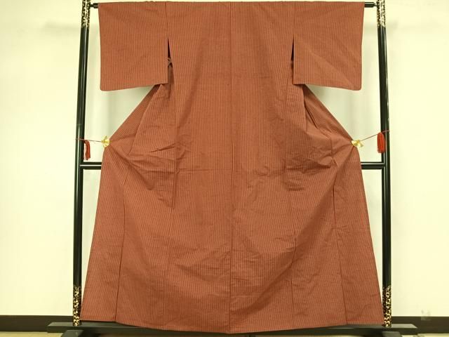 平和屋着物▽上質な紬　単衣　縞　正絹　逸品　AAAZ1558fy 平和屋着物▽上質な紬 単衣 縞 正絹 逸品 AAAZ1558fy - メルカリ