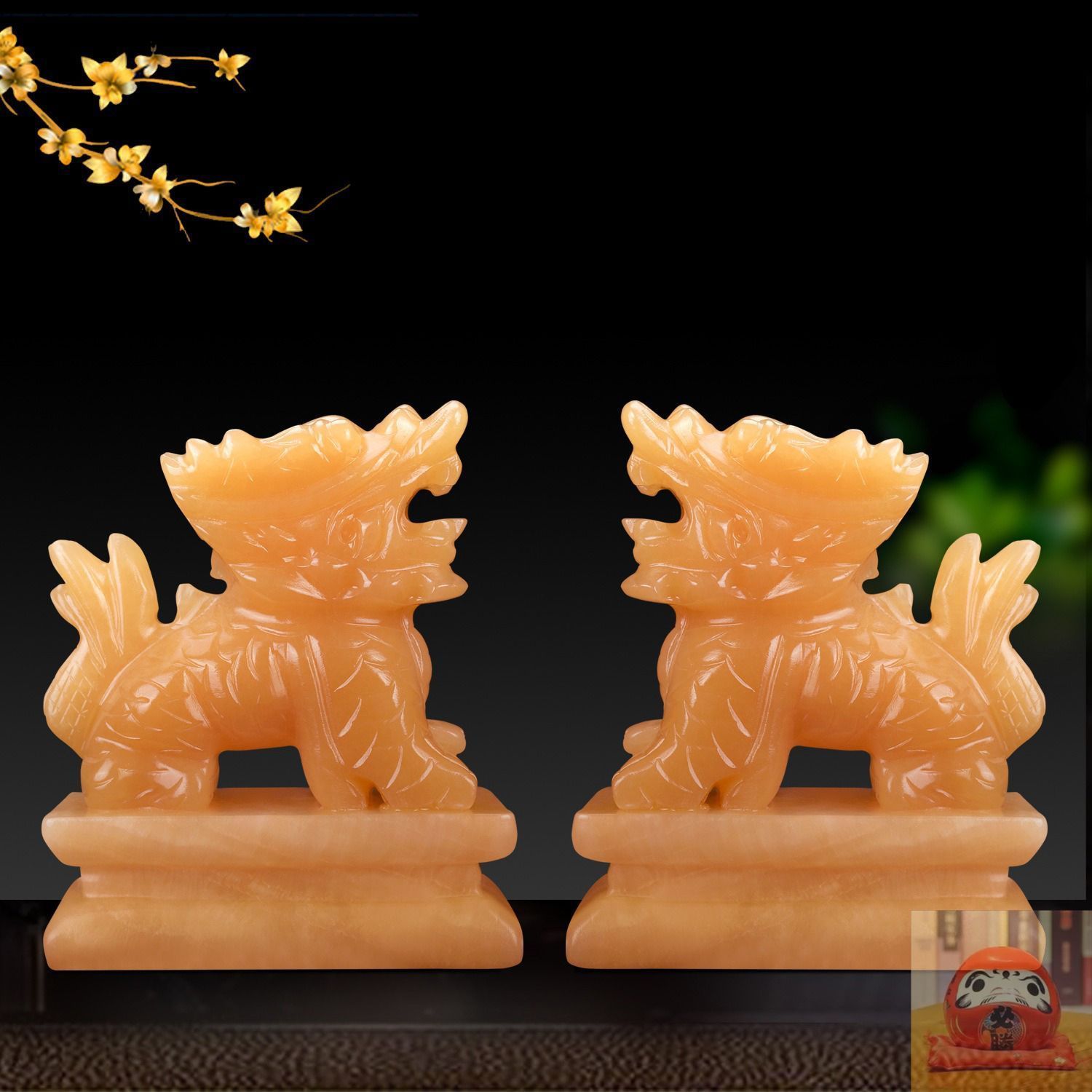 パワーストーン天然石翡翠(ヒスイ)動物彫刻　ストラップ、置物、縁起物 パワーストーン天然石翡翠(ヒスイ)動物彫刻 ストラップ、置物、縁起物