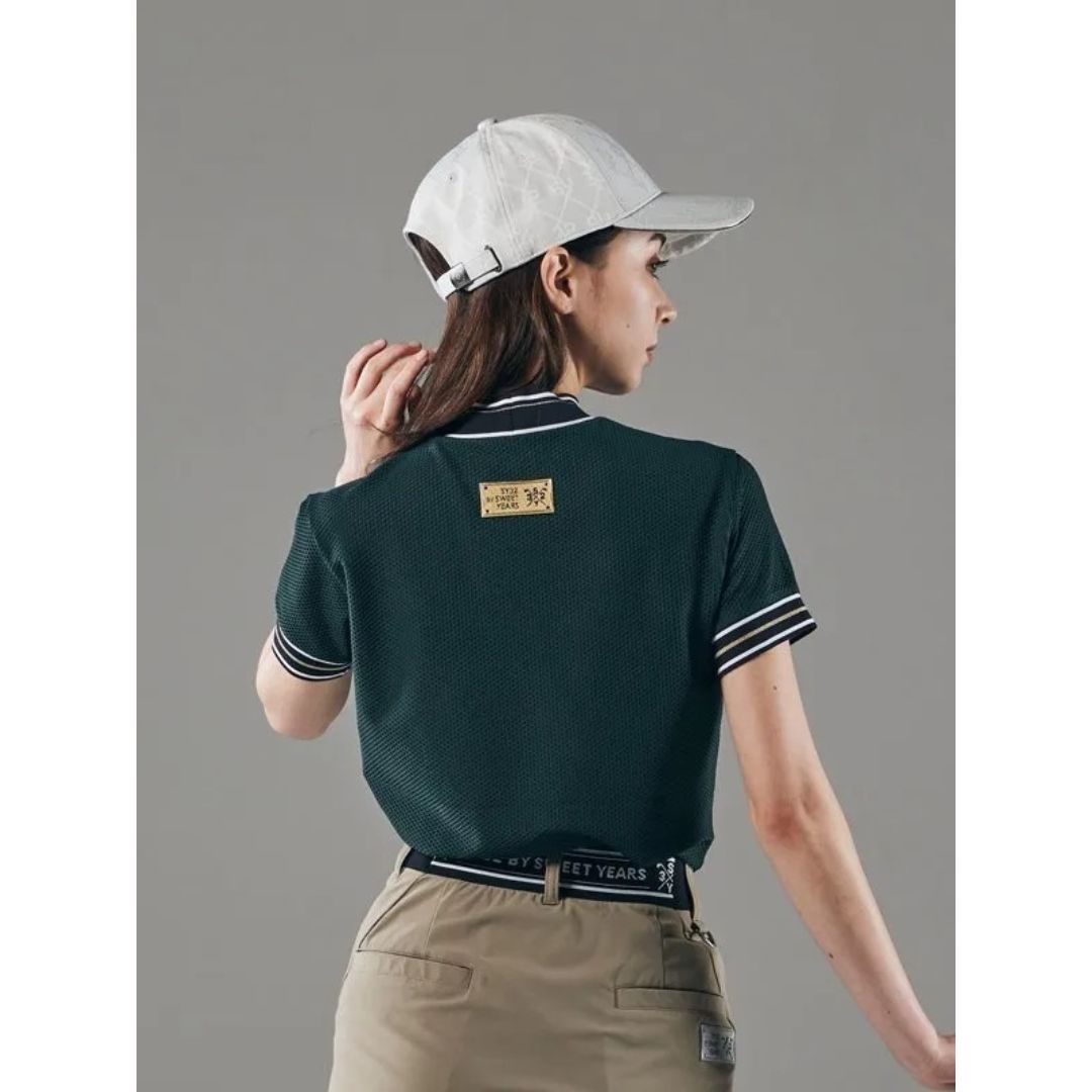 SY32 by SWEET YEARS ゴルフ モックシャツ 半袖 レディース おしゃれ