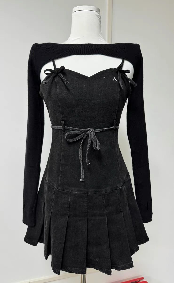 Andmary Bonnie denim mini dress アンドマリー ワンピース