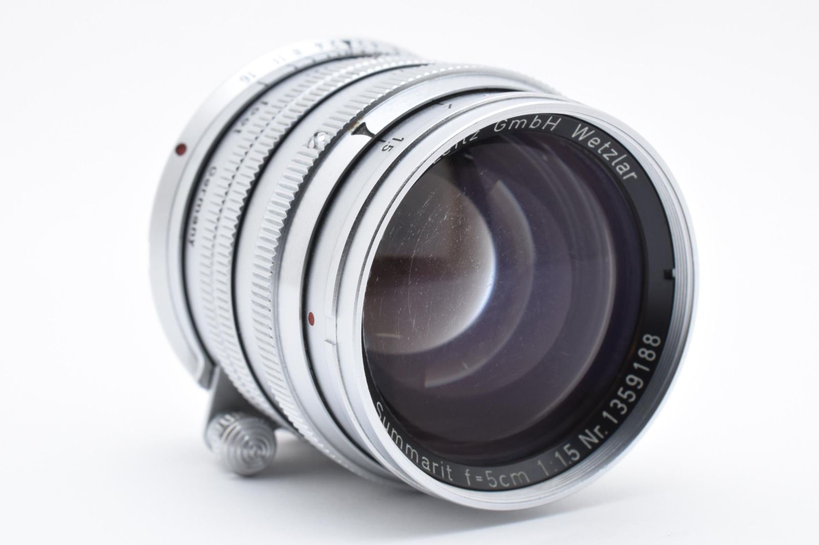 2025新作品質、保証特価！ 外観 上 ライカ Leica Summarit 5cm 50mm F1.5 前期 135万台 ズマリット Mマウント用 完動品 47P28A509186