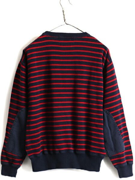 90s ■ POLO SPORT ラルフローレン 前V ボーダー 長袖 コット