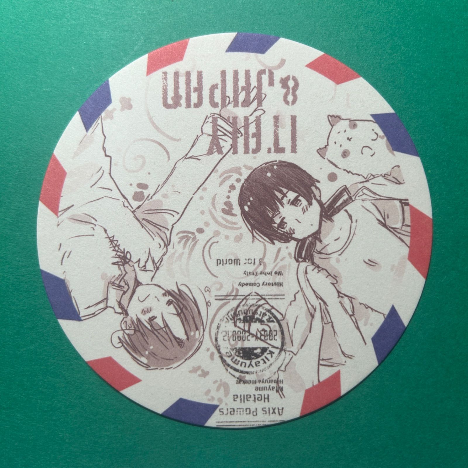 ヘタリア 特典コースター ヘタリア 特典コースター Axis Powers 原作絵 日本 イタリア