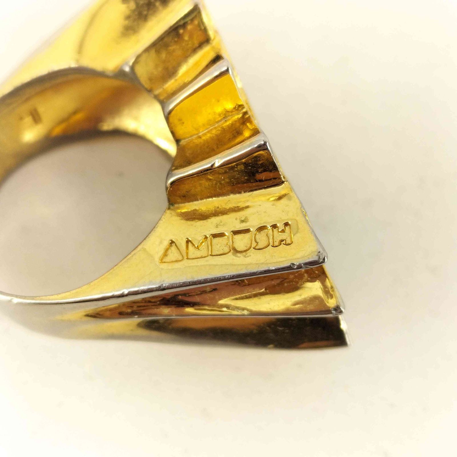 アンブッシュ AMBUSH POW RING - GOLD メンズ 17号(L) - メルカリ