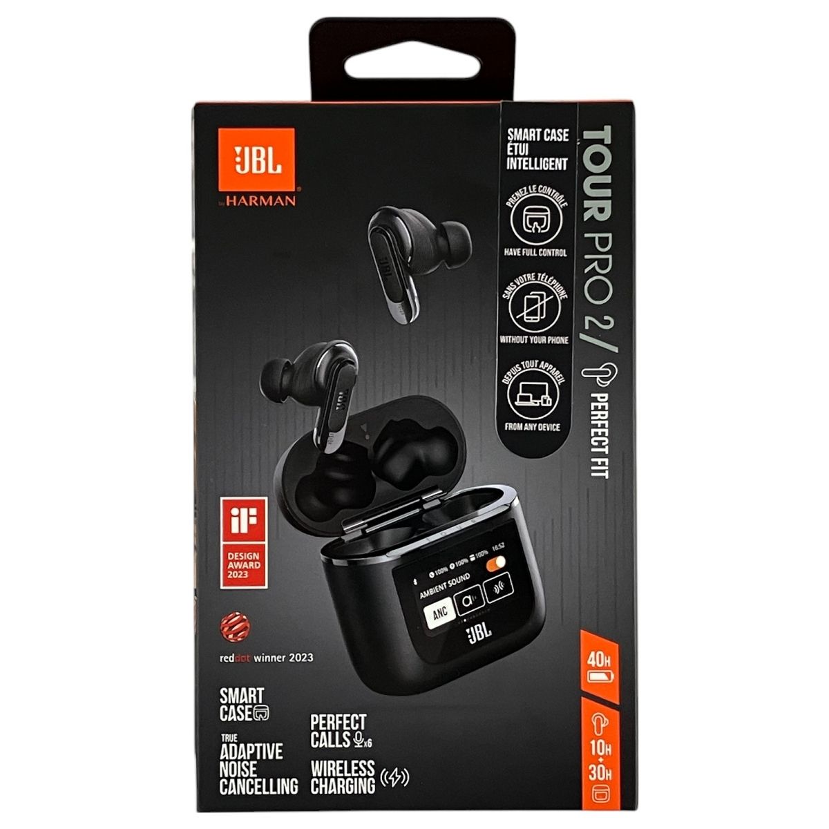 JBL TOUR PRO 2 ブラック ハイブリッド ノイズキャンセリング ワイヤレス イヤホン ジェイビーエル N9920564