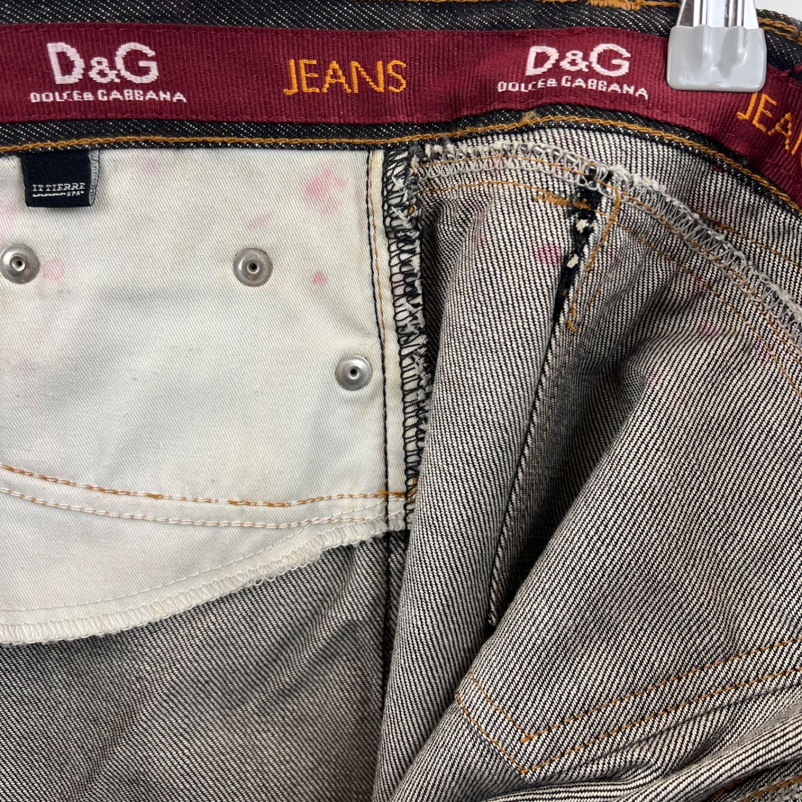 DOLCE&GABBANA D&G 00s superior many zip slit denim pants 30