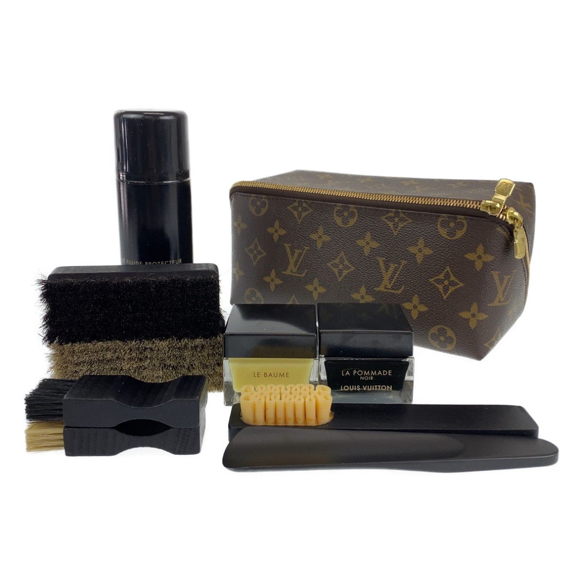 LOUIS VUITTON Shoe care kit Pouch bag M47925