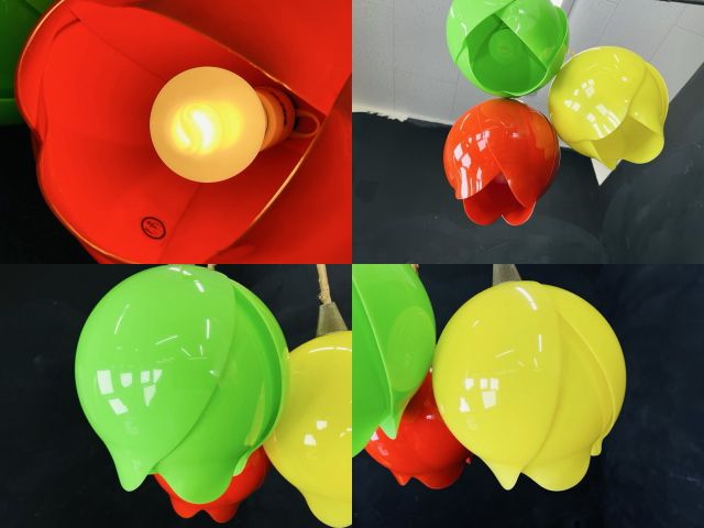 ナショナル ペンダントライト チューリップ レトロポップ オレンジと