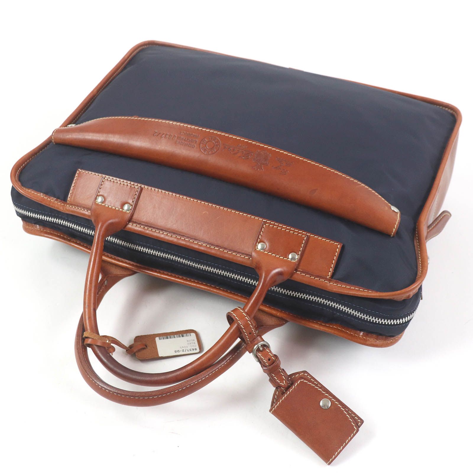 フェリージ(Felisi) 8637/2 ネイビー&ライトブラウン ☆即決