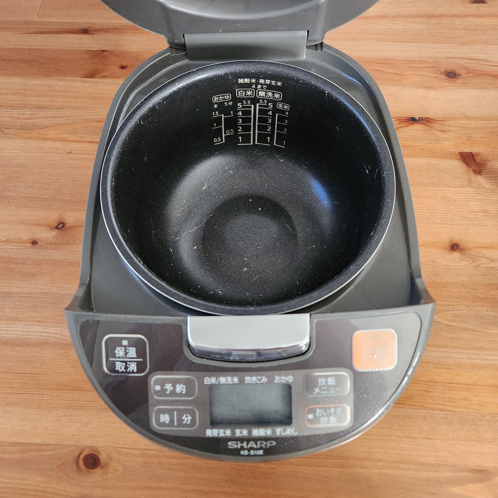 【動作確認済】SHARP KS-S10E-S 5合 ジャー炊飯器