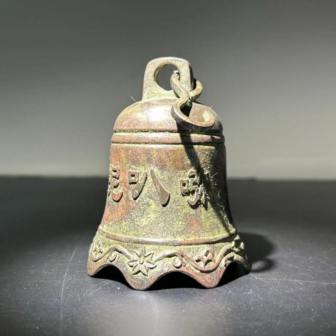大割引 銅製 鈴六字真言銅鐘 掛鈴 装飾品工芸品 置物 - メルカリ 工芸品