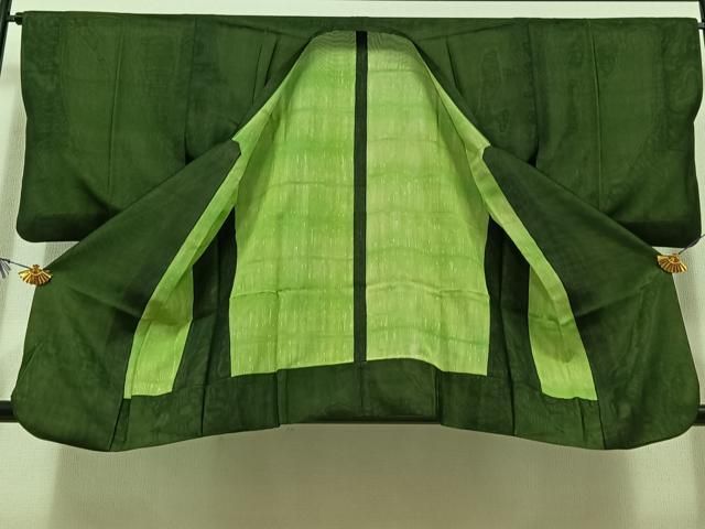 平和屋着物 道行コート スリーシーズン 春夏秋 塵除け 霞文 正絹 AABC8681jh