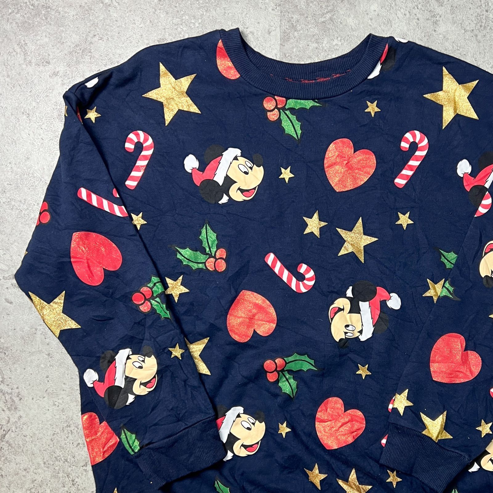 ディズニー ミッキーマウス クリスマス スウェット トレーナー 