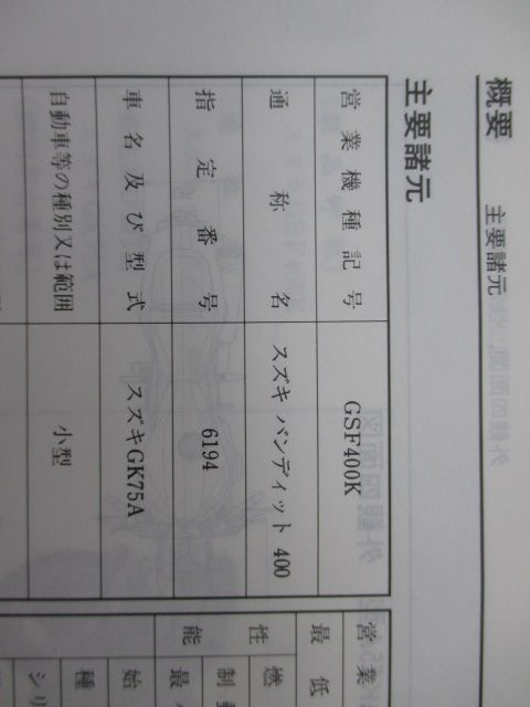 バンディット400 サービスマニュアル スズキ 正規 中古 バイク 整備書