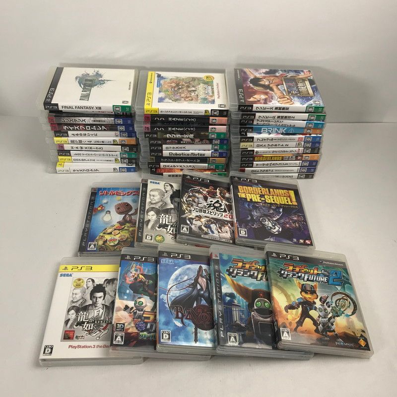 品 PlayStation3 PS3 ソフトまとめ FF プロスピ ワンピース海賊無双 023-251024-ky-13-fuz