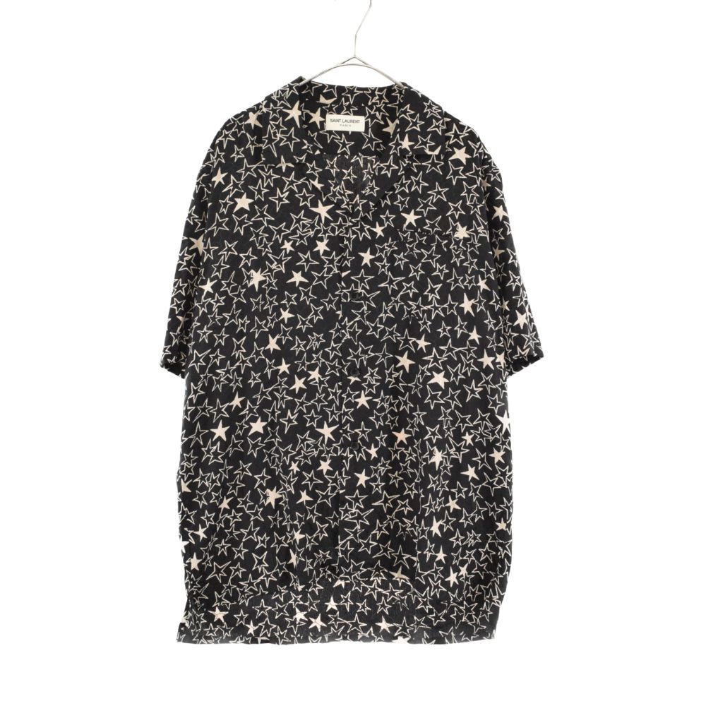 SAINT LAURENT PARIS (サンローランパリ) 19SS スター総柄サテンシルク 