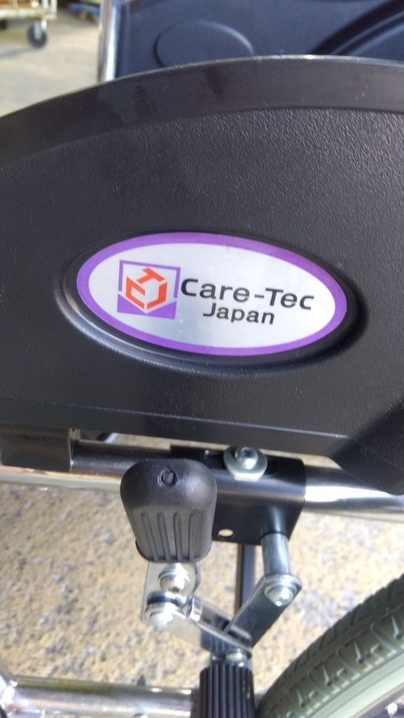  車椅子 折りたたみ式 Care-Tec Japan CS-10 STC 青チェック柄 車いす 車イス 介護用品 介助用車椅子 車椅子
