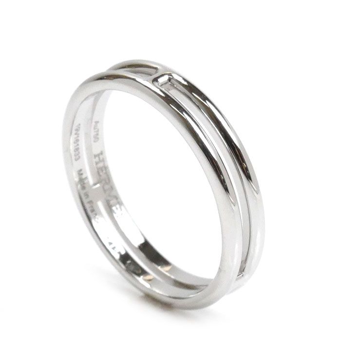 HERMES エルメス K18WG ホワイトゴールド アリアンヌ リング・指輪  