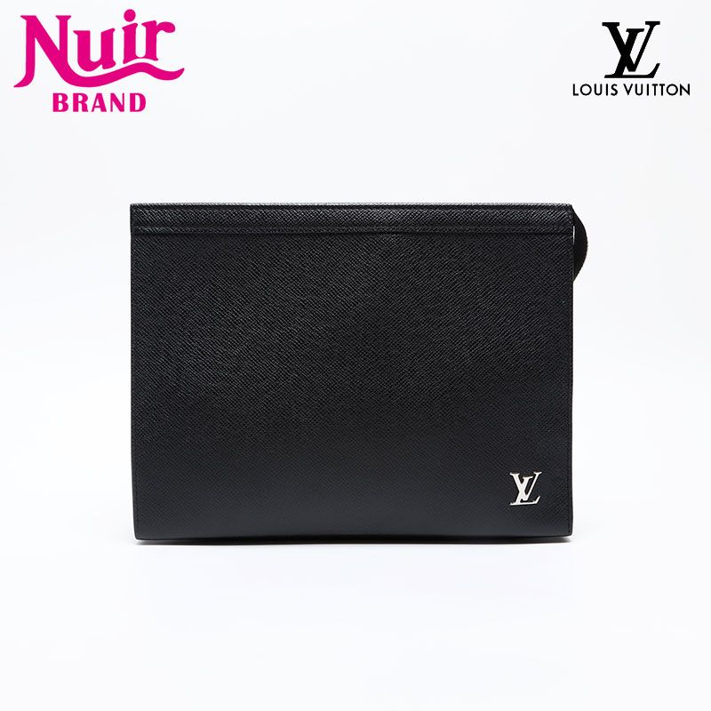 ルイヴィトン ヴォワヤージュ クラッチバッグ タイガ レザー ブラック LOUIS VUITTON】ルイヴィトン『タイガ ポシェット